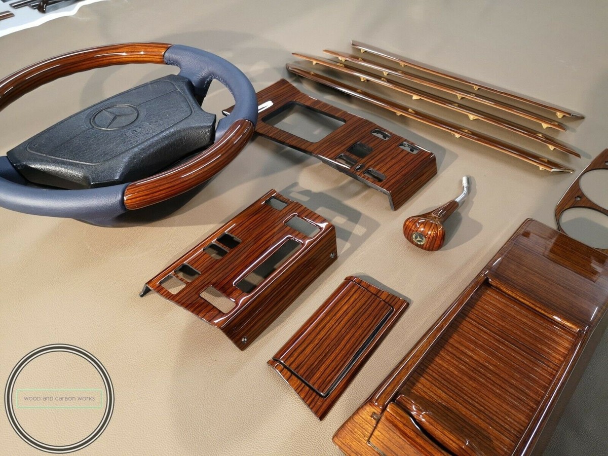 Mercedes w124 wood trim zebrano set w124 300 w124 500e mercedes