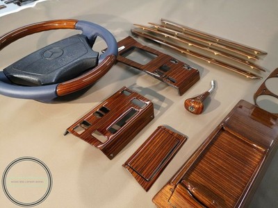 Mercedes w124 wood trim zebrano set w124 300 w124 500e mercedes
