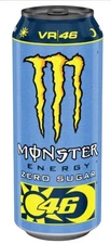 Monster Energy Drink Valentino Rossi VR 46 Zero Sugar 16.9 fl.oz