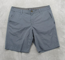 O'Neill Hybrid Shorts Mens 38 Gray Chino Herringbone Stretch Performance Casual