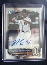 Malachi Witherspoon 2025 Bowman 1st Chrome Auto Detroit Tigers CPA-MW