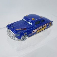 Disney Pixar Cars Supercharged Fabulous Hudson Hornet White Walls 1:55 Die-Cast