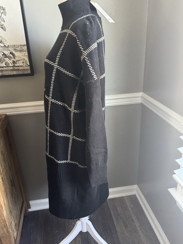 NWT Barbour Marsha Check Jacquard Wool Blend Sweater Dress Size Small - Picture 4 of 9