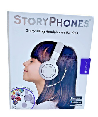 StoryPhones Kid's Storytelling Headphones W/Bluetooth Wireless White  New In Box