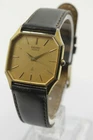SEIKO Dolce 6030-5450 29mm Gold Dial Qz Mens Watch from JAPAN with New battery