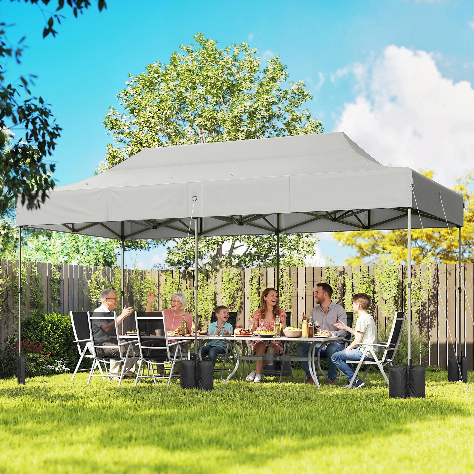 Tent, Heavy Duty Outdoor Canopy, White