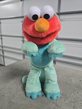 Sesame Street Tickle Me Elmo Dino Dinosaur Stomp Dancing Plush Toy Tested Works