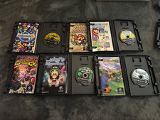 Nintendo GameCube Game Lot w/ Cases & Manuals Mario Party 4 Luigi's Mansion