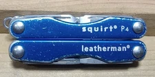 ●●SEE PHOTOS●● BRIGHT BLUE LEATHERMAN SQUIRT P4 IN GOOD CONDITION 🇺🇸 