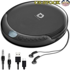 Portable CD Player W/ Anti-Skip 60s Protection Aux Connection Home Car New