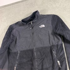 The North Face Denali Fleece Jacket Black Full Zip Mock Neck Youth L 14/16