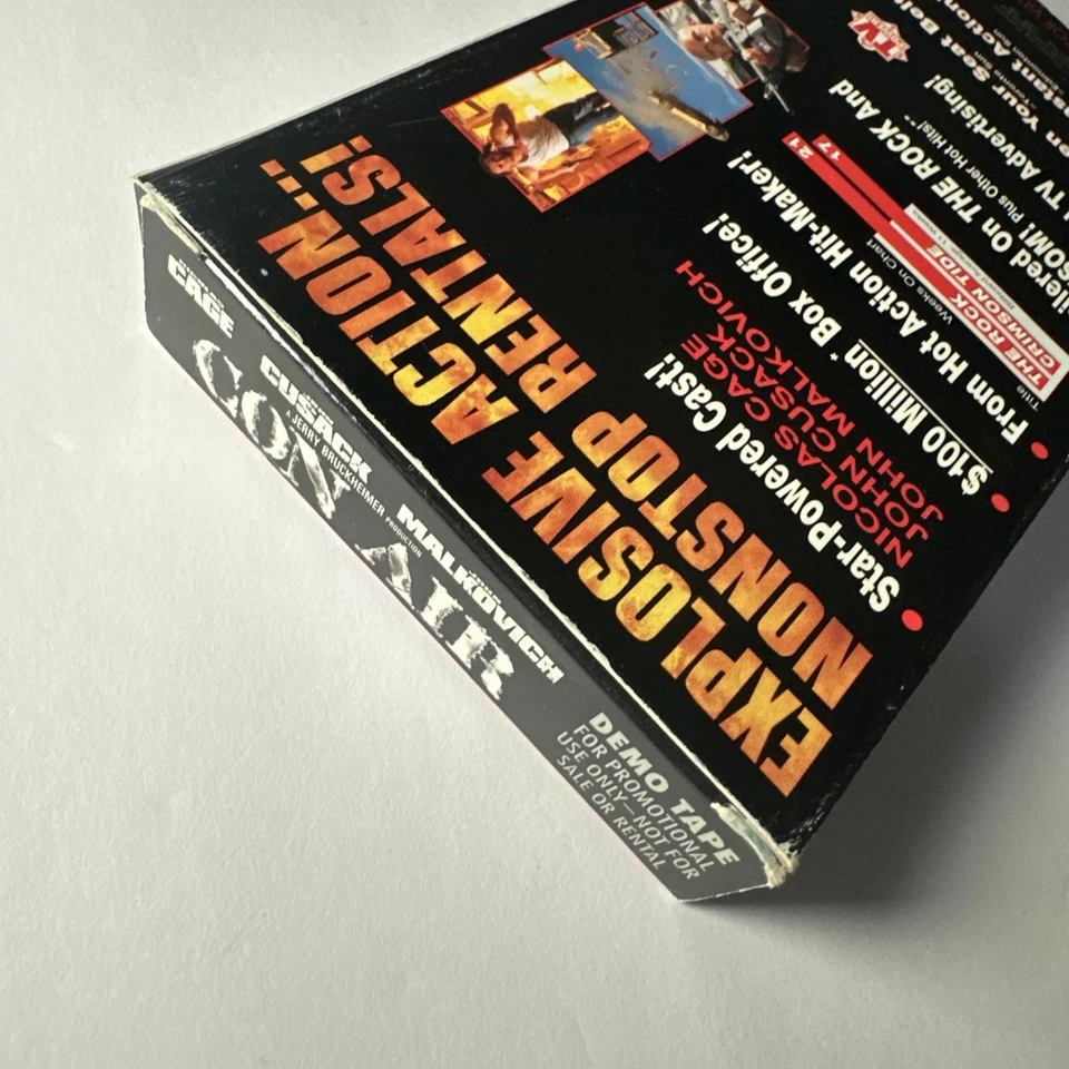 Con Air (VHS 1997) Full Length Screener Promotional Copy Demo Tape RARE HTF OOP  - Image 4 of 4