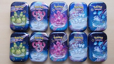 10 Leere Mini Tins Pokemon Boxen  Blechdosen ohne Inhalt
