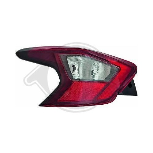 1X Heckleuchte Diederichs 6026091 Passend FüR Nissan-image