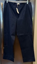 New NWT Chico s navy blue Newport crop pants chicos size 0.5 or size 6 small