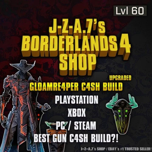 Borderlands 4✨ GLOAMRE4PER C4SH BUILD LEVEL 60 GUN SCOOT BL4 ✅PC-PS-XBOX✨MOXSY