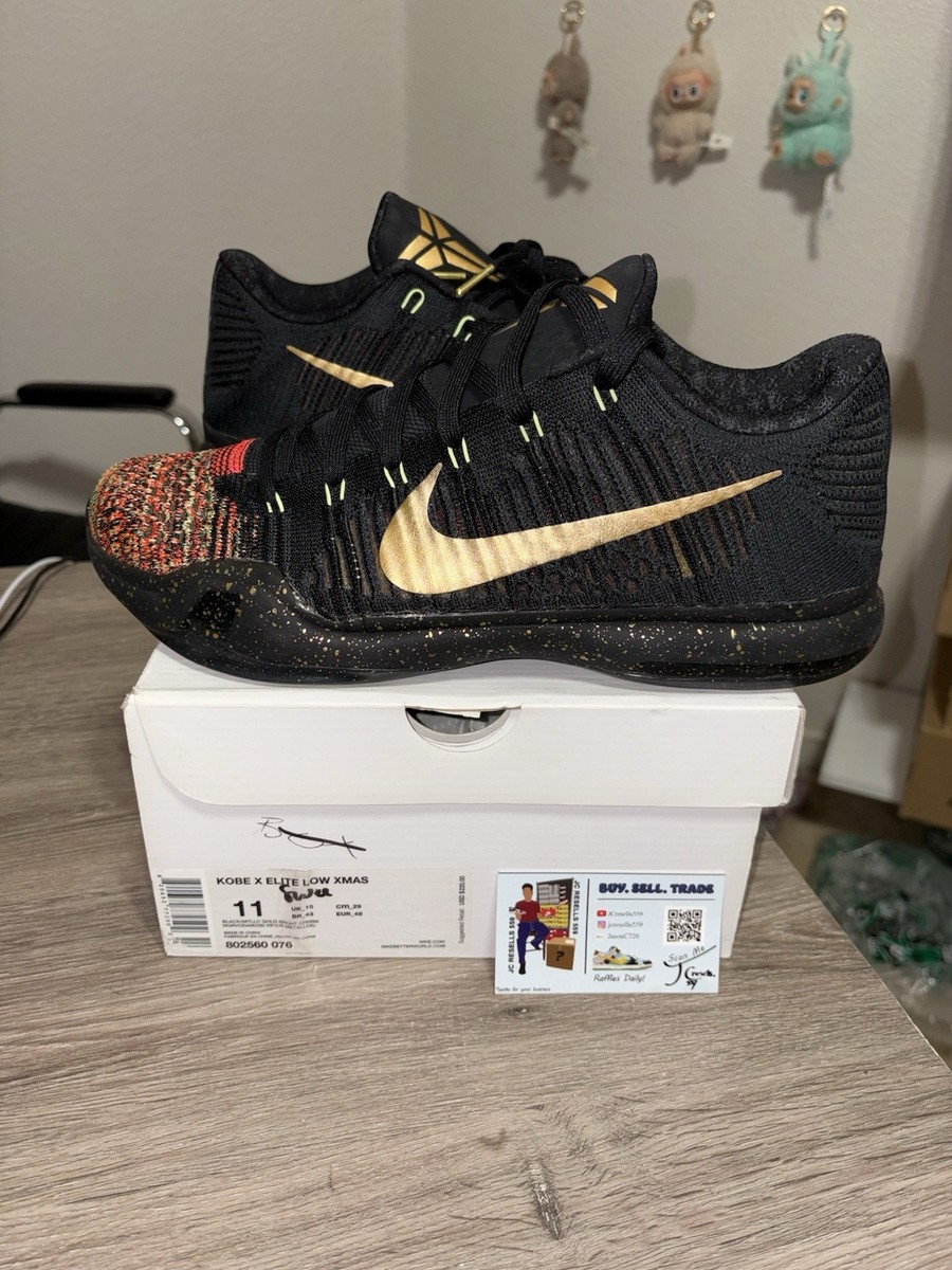 Size 11 - TRIED ON Nike Kobe 10 Elite Low Christmas Sneakers  display picture 1