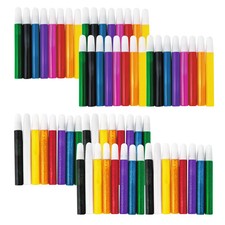 15 Ml Marvelous Assorted Colors Suncatcher Paint Pen Bulk Kit, Set Of 72, Basic