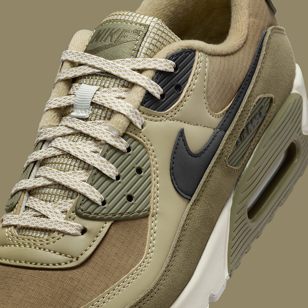Nike Air Max 90 Neutral Olive Green Light Bone Black FB9657-200 