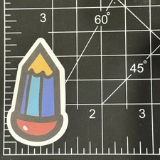 Pencil Teacher Blue Symbol - Vinyl Decal Sticker Bomb Skateboard Hip Cool Wild