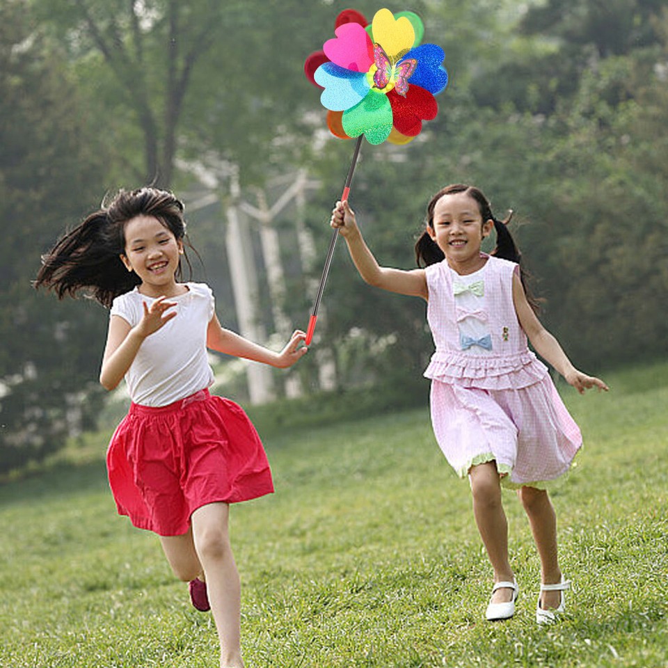 3 Pcs Plastic Children's Outdoor Activity Toys Handheld Windmill eBay