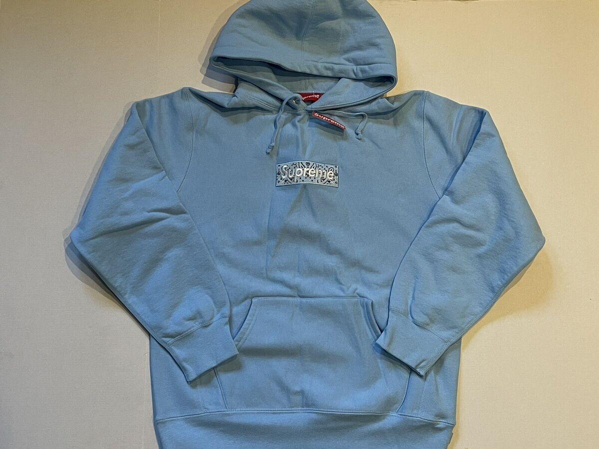 SUPREME BANDANA BOX LOGO BOGO HOODIE HOODED SWEATSHIRT LIGHT SUPREME BANDANA BOX LOGO BOGO HOODIE HOODED SWEATSHIRT LIGHT