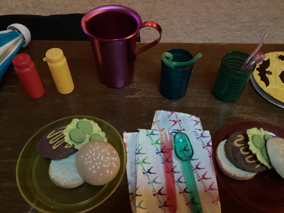 American Girl Retired Accessories (only) For 1996 Patio Furniture Set