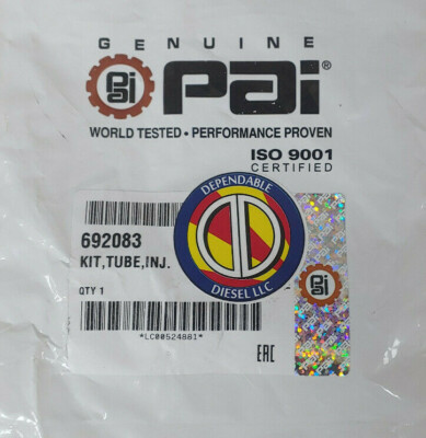 Injector Sleeve and O-Ring for Series 60. PAI# 692083 Ref  