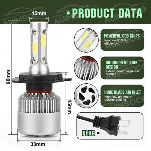 For Honda CRV CR-V 2007-2014 LED Headlight Fog Lights High Low Dual Beam Bulb BU - Picture 7 of 13
