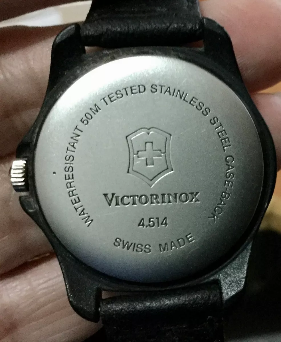 VICTORINOX APPLE Inc. Logo Wristwatch Swiss Made Rare
