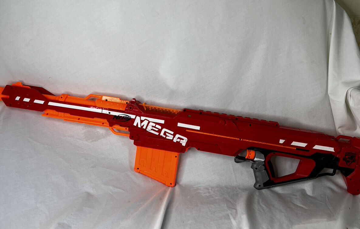 Nerf Centurion Mega Toy Blaster Red sniper battle rifle RARE - RETIRED