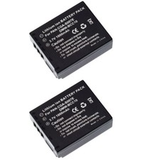 2Pack Battery For Panasonic Lumix DMC-TZ1 DMC-TZ2 DMC-TZ3 DMC-TZ4 DMC-TZ5