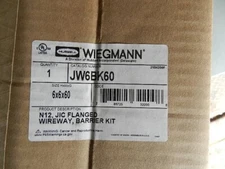 NEW IN BOX JW6BK60   NEMA 12 WIEGMANN 6 X 6 X 60 FLANGED WIREWAY BARRIER KIT