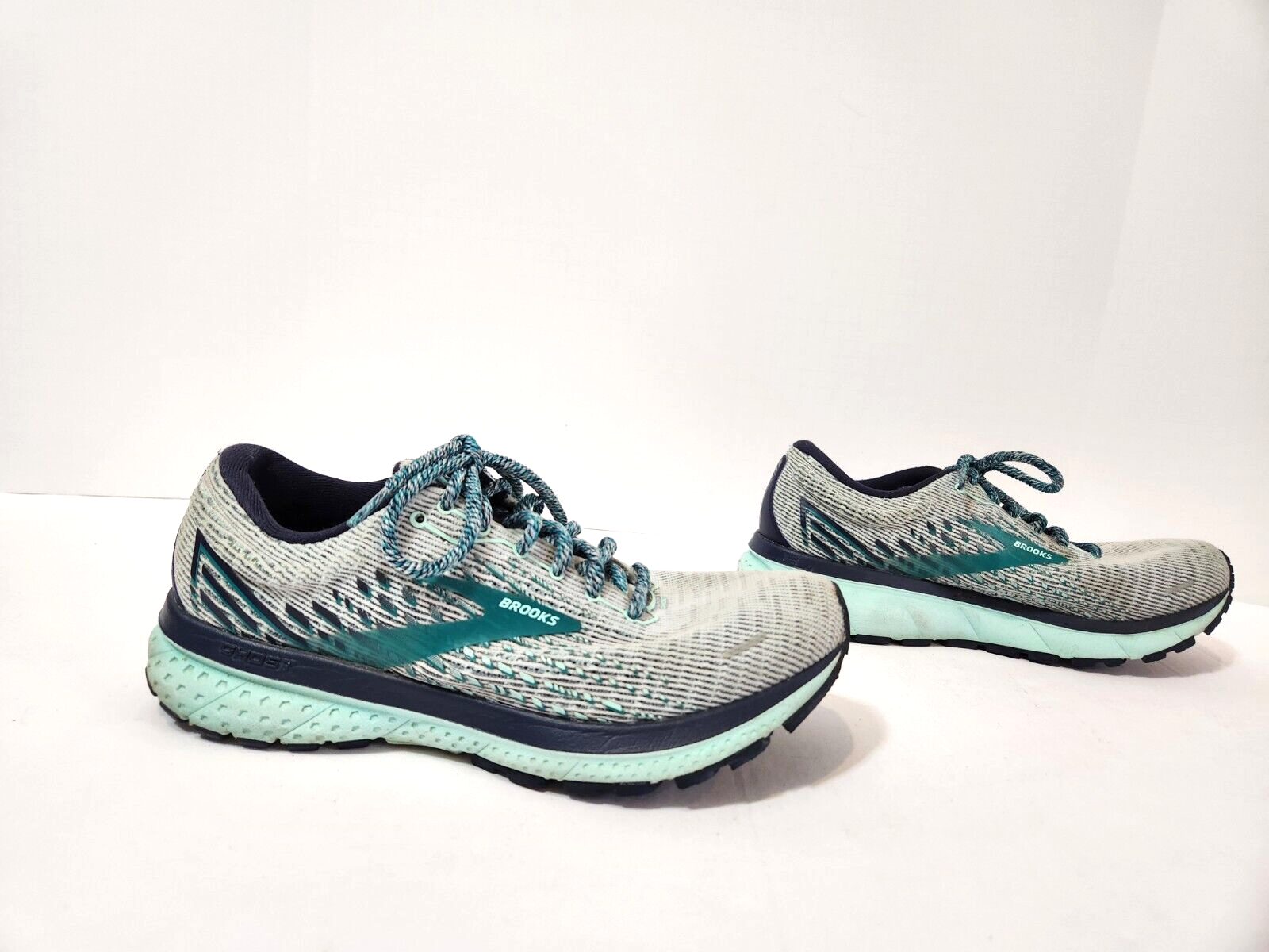 Brooks Ghost 13 Women's Size 8.5B (Medium) Running Shoes Gray/ Green eBay