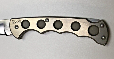 BUCK KNIVES 560C KNIFE Titanium Scales With Buck Leather Sheath | eBay 