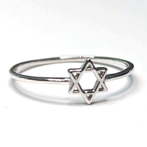 Sterling Silver Star Of David Ring - Choose Your Size & Finish - View #11