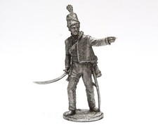 Tin 54mm Napoleonic Wars. Officer of the 95th Infantry Regiment 1:32 Scale