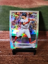 2022 Topps Chrome Base Refractor #110 Kyle Schwarber - Boston Red Sox