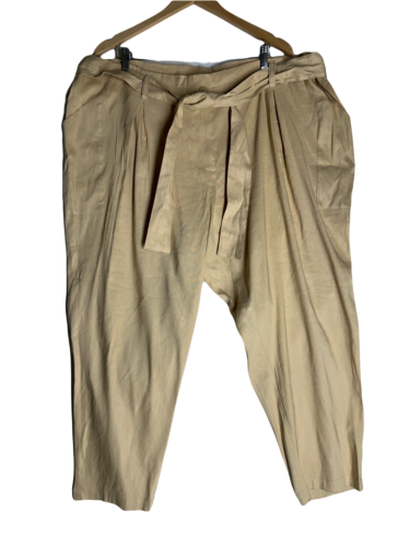 NWT Calvin Klein Womens Career Dress Pants Soft Linen Blend Plus Size 22W