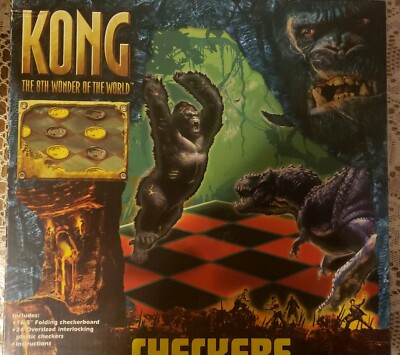 Kong The 8th Wonder Of The World Checkers Game By Pressman Toy