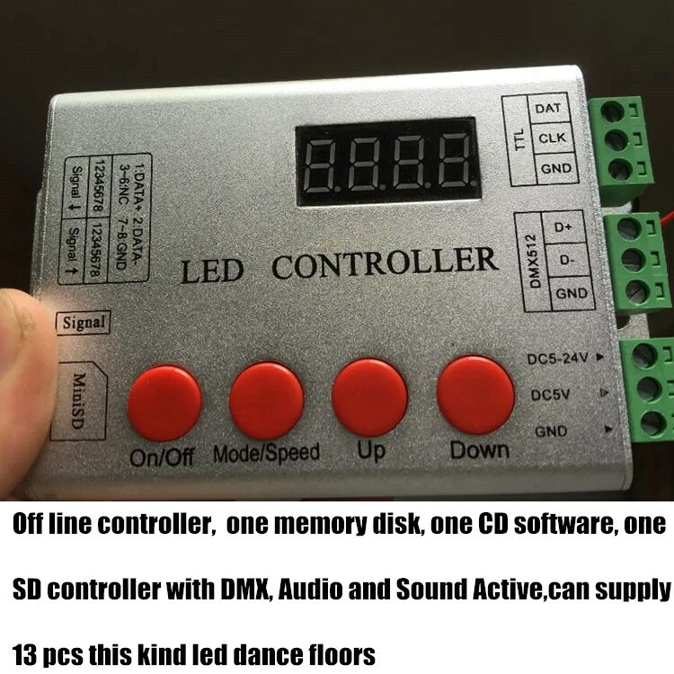 Sets LED DJ 3D Abyss Magic Wedding Stage Dance Floor Stage Effect Show Light - Image 2 of 4