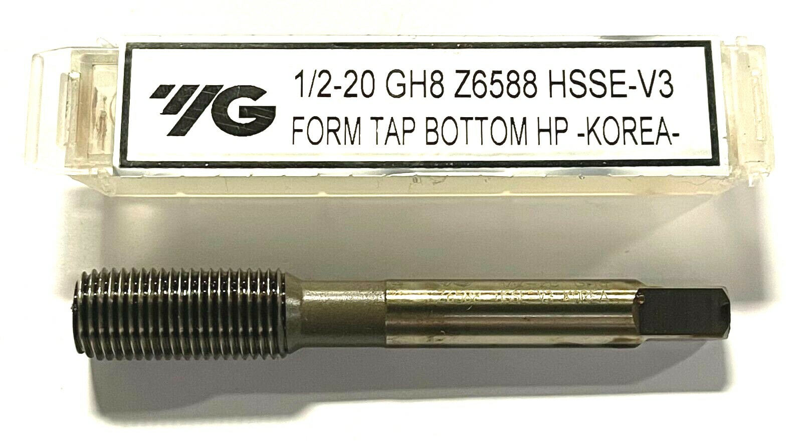YG 1/2-20 Thread Forming Tap HSSE-V3 Bottoming Tap GH8