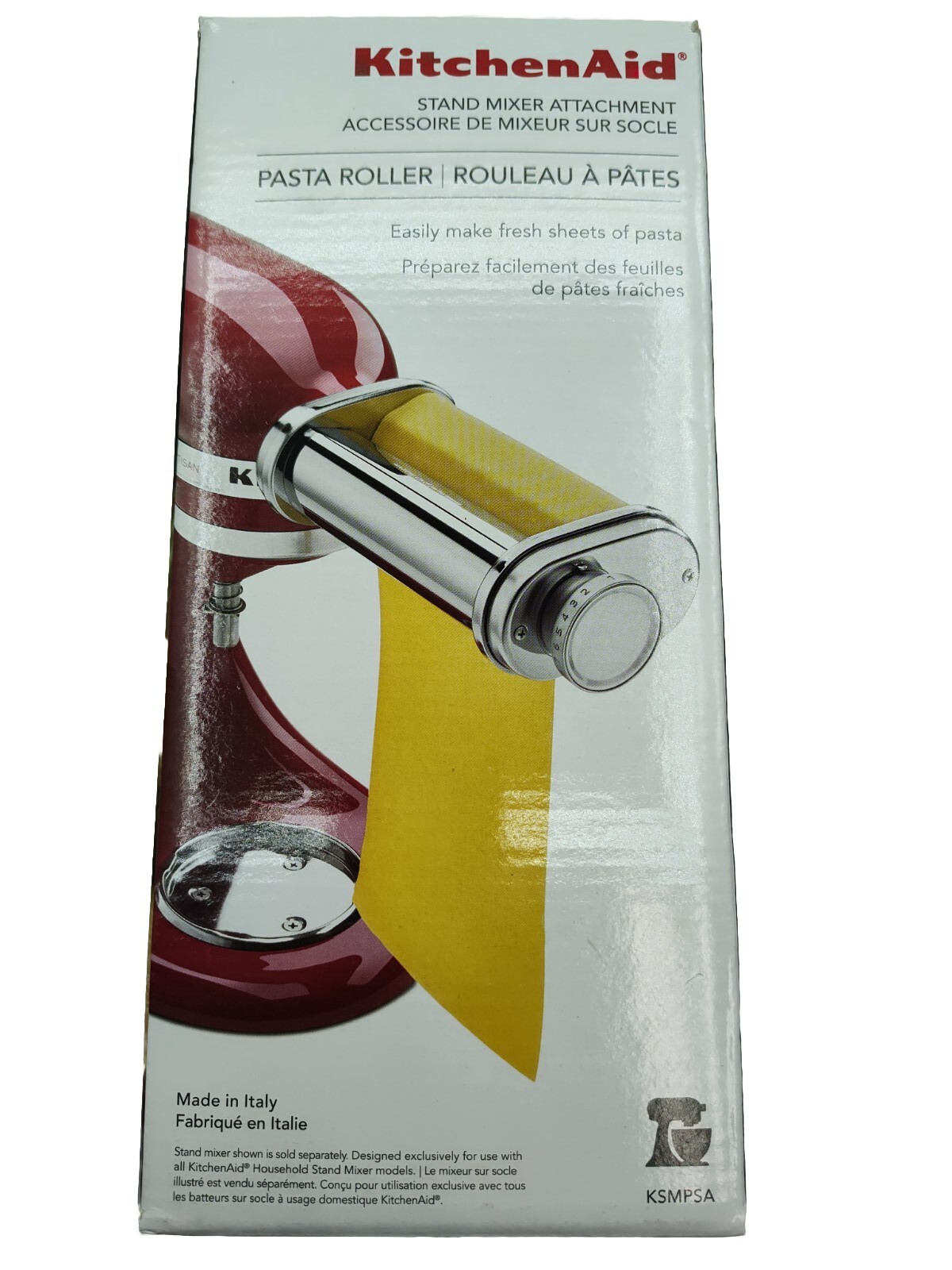 KitchenAid KSMPSA Pasta Sheet Roller Attachment Silver 883049392158 eBay