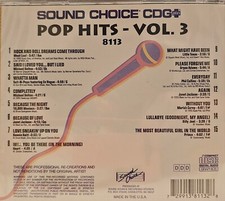 SC8113       POP HITS  NEW IN PLASTIC SOUND CHOICE KARAOKE CDG LOT WA