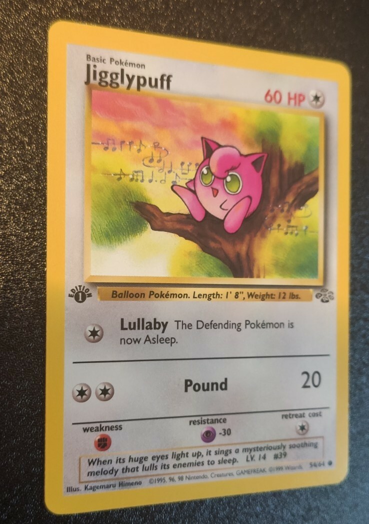 1999 Pokemon Jungle Jigglypuff 54/64 1st Edition PSA 9/10? GEM