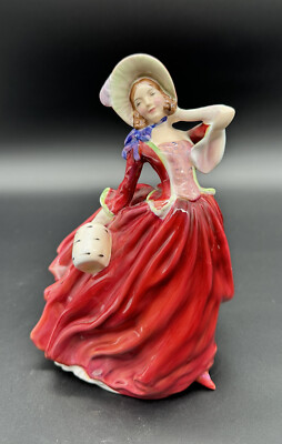 royal doulton red dress RARE Royal Doulton Figurine Autumn Breezes HN 1934 ~ Red Dress