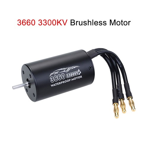 Wasserdichter 3660 Bürstenloser Motor 60A ESC Tamiya Traxxas Slash 1/10 RC Car - Bild 6 von 19