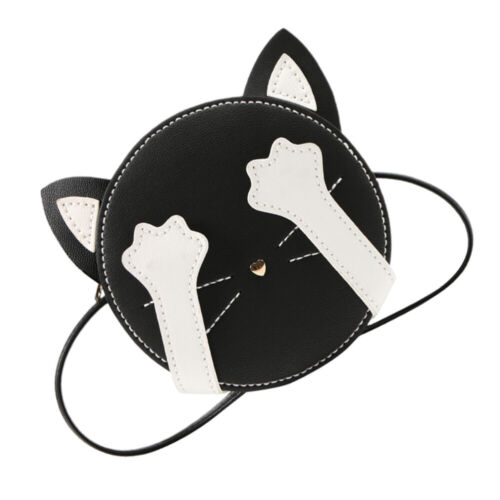 Kawaii Cat Tote Bag Shoulder Purse Crossbody Satchel Knit Black Toy - Afbeelding 1 van 15