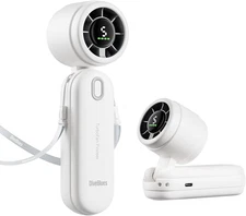 Iturbo Mini Handheld Turbo Fan Foldable 5 Speed LED Display Rechargeable Travel