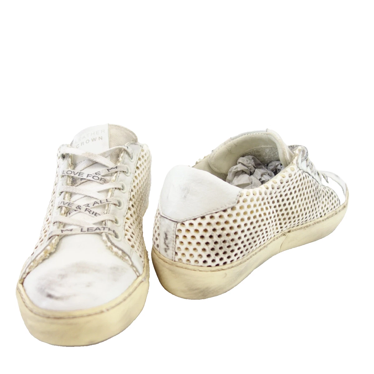 Sneaker Leather Crown Weiß 36 Echt Leder Damen Schuhe Low Top Sport Np 269 Neu